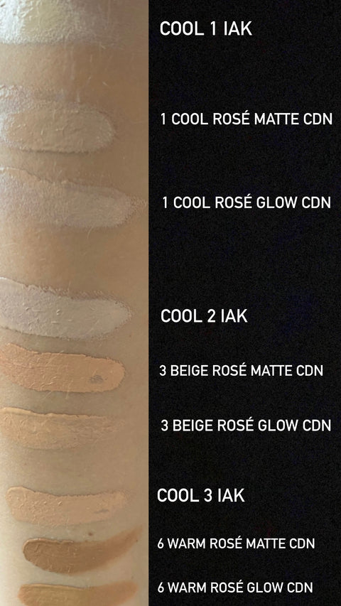 Swatch liquid foundations i am klean couleurs de noir naturalbeautwebshop belgie