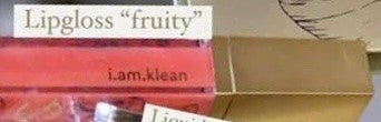 Lipgloss Fruity -- I am klean